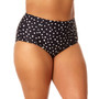 Salt + Cove Juniors' Plus Size Dot-Print High-Waist Swim Bottoms, Created for Macy's