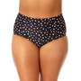 Salt + Cove Juniors' Plus Size Dot-Print High-Waist Swim Bottoms, Created for Macy's