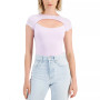 Juniors' Cutout Cap-Sleeve Bodysuit