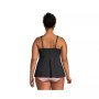 Women's Plus Size Flutter Scoop Neck Tankini Top Comfort Adjustable Straps