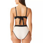 Women's Snake Bite Plunge Bikini Top & High-Leg Bottoms
