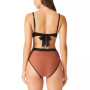 Women's Snake Bite Plunge Bikini Top & High-Leg Bottoms