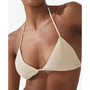 Women's Crochet Slider Triangle Bikini Top