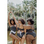 Vee convertible one piece plus size women's swimsuit