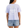 Juniors' Daisy Butterfly Graphic-Back Cropped T-Shirt