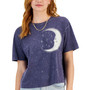 Juniors' Sun And Moon Celestial T-Shirt