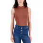 Juniors' Mock-Turtleneck Double Layer Bodysuit