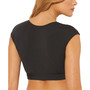 Bleu Rod Beattie Tie Front Cap-Sleeve Bikini Top