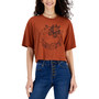 Juniors' Butterfly Celestial Boxy Cropped T-Shirt