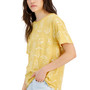 Juniors' Gudetama-Print Short-Sleeved T-Shirt