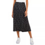 Women's Pleated Elasticized-Waist Midi Skirt