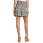 Juniors' Floral-Print Smocked-Waist Tiered Skirt