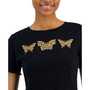 Juniors' Butterfly Lettuce-Edge T-Shirt