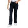Juniors' Mid-Rise Side-Slit Bootcut Jeans