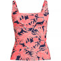 Women's Square Neck Underwire Tankini Swimsuit Top Adjustable Straps