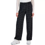 Juniors' Patterned Pleated-Waist Trouser Pants