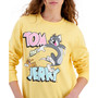 Juniors' Tom And Jerry Crewneck Sweatshirt