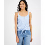 Juniors' Tie-Front Sleeveless Tank Top