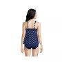 Women's DD-Cup Flutter Scoop Neck Tankini Top Comfort Adjustable Straps