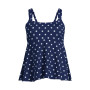 Women's DD-Cup Flutter Scoop Neck Tankini Top Comfort Adjustable Straps