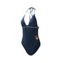 Women's Navy Milwaukee Brewers Full Count One-Piece Swimsuit