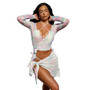 Women's X STASSIE Abstract Abalone Mesh Cover-Up Top