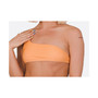 Tangerine Squeeze Women's Cold Shoulder Bikini Top