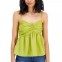 Juniors' Cinched-Front Tank Top