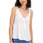 Juniors' Bow-Front Tank Top