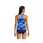 Women's Chlorine Resistant Zip Front Tankini Swimsuit Top