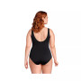 Women's Plus Size Chlorine Resistant Scoop Neck High Leg Soft Cup Tugless Sporty One Piece Swimsuit