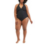 Plus Size One-Piece Halter Swimsuit