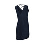 Women's Navy New York Yankees Game Time Slub Beach V-Neck Cover-Up Dress