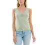 Juniors' Ribbed Ruched Tank Top