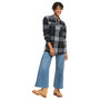 Women's Cotton Let It Go Plaid-Print Flannel Shirt