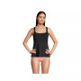 Women's D-Cup Flutter Scoop Neck Tankini Top Comfort Adjustable Straps