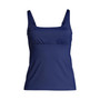 Women's Plus Size Mastectomy Square Neck Tankini Swimsuit Top Adjustable Straps