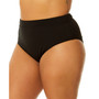 Plus Size Ribbed High-Waist Bikini Bottoms, Created for Macy's