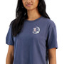 Juniors' Mushroom Celestial Cropped Graphic-Back T-Shirt