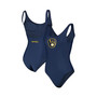 Women's Navy Milwaukee Brewers Making Waves One-Piece Swimsuit