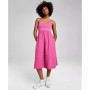Women's Cotton Mixed-Media Midi Dress