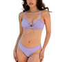 Women's X Vanessa Daisy Eyelet Cinched Cutout Top & Hipster Bikini Set