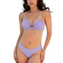 Women's X Vanessa Daisy Eyelet Cinched Cutout Top & Hipster Bikini Set