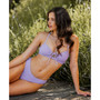 Women's X Vanessa Daisy Eyelet Cinched Cutout Top & Hipster Bikini Set