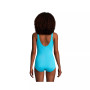 Women's Tummy Control Scoop Neck Soft Cup Tugless Sporty One Piece Swimsuit