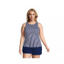 Women's Plus Size High Neck UPF 50 Sun Protection Modest Tankini Swimsuit Top