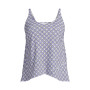 Women's D-Cup Chlorine Resistant V-Neck Tulip Hem Tankini Swimsuit Top with Adjustable Straps