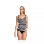 Women's DD-Cup Chlorine Resistant V-Neck Wrap Underwire Tankini Swimsuit Top Adjustable Straps