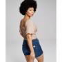 Women's Puff-Sleeve Sweetheart Top