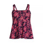 Women's Mastectomy Flutter Scoop Neck Tankini Top Comfort Adjustable Straps